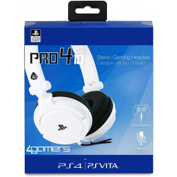 PS4 AURICULARES PRO4-10 BLANCO 4GAMERS