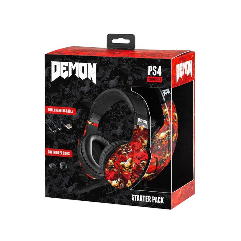 PS4 HEADSET STARTER PACK DEMON INDECA