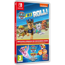 SW PAW PATROL: ON A ROLL!(JUEGO FISICO)+PAW PATROL MIGHTY PUPS:SAVE ADVENTURE BAY!(CODIGO DESCARGA)2&1