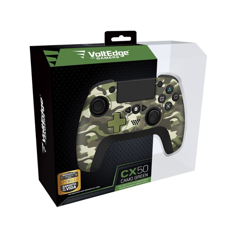 PS4 MANDO WIRELESS CAMO GREEN VOLTEDGE CX50