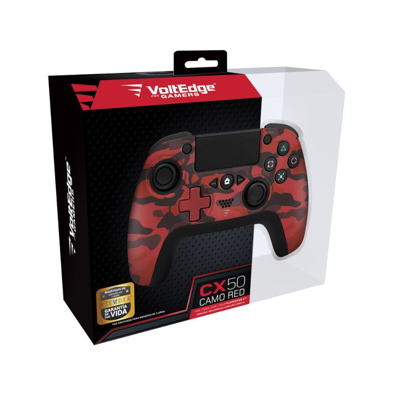 PS4 MANDO WIRELESS CAMO RED VOLTEDGE CX50