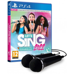 PS4 LET'S SING 2022 (INCLUYE CANCIONES EN ESPAÑOL) + 2 MICROFONOS