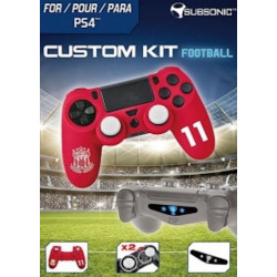 PS4 FUNDA SILICONA + GRIPS CUSTOM KIT FOOTBALL SUBSONIC