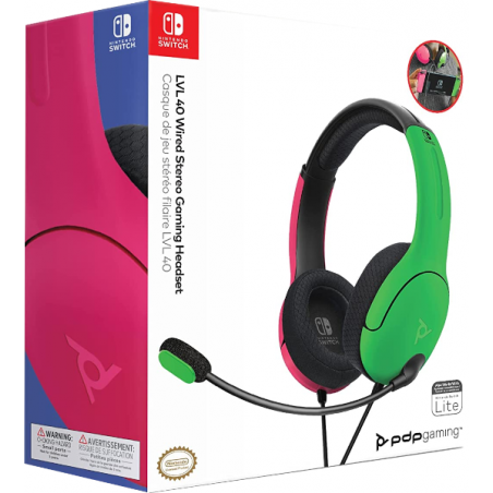 SW AURICULARES LVL 40 VERDE/ROSA PDP