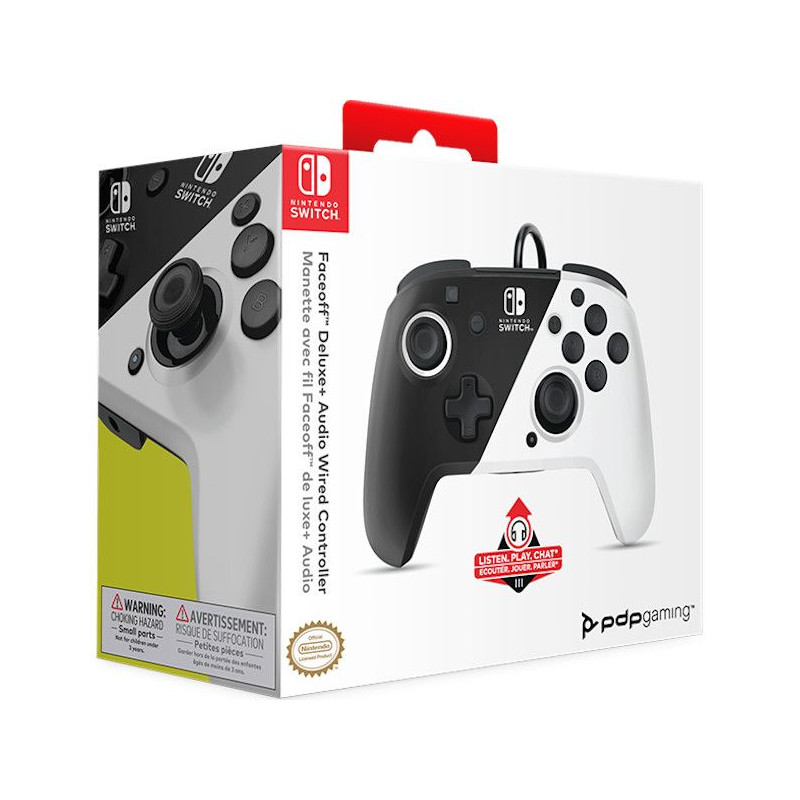 SW MANDO PRO CON CABLE BLANCO/ NEGRO FACEOFF PDP