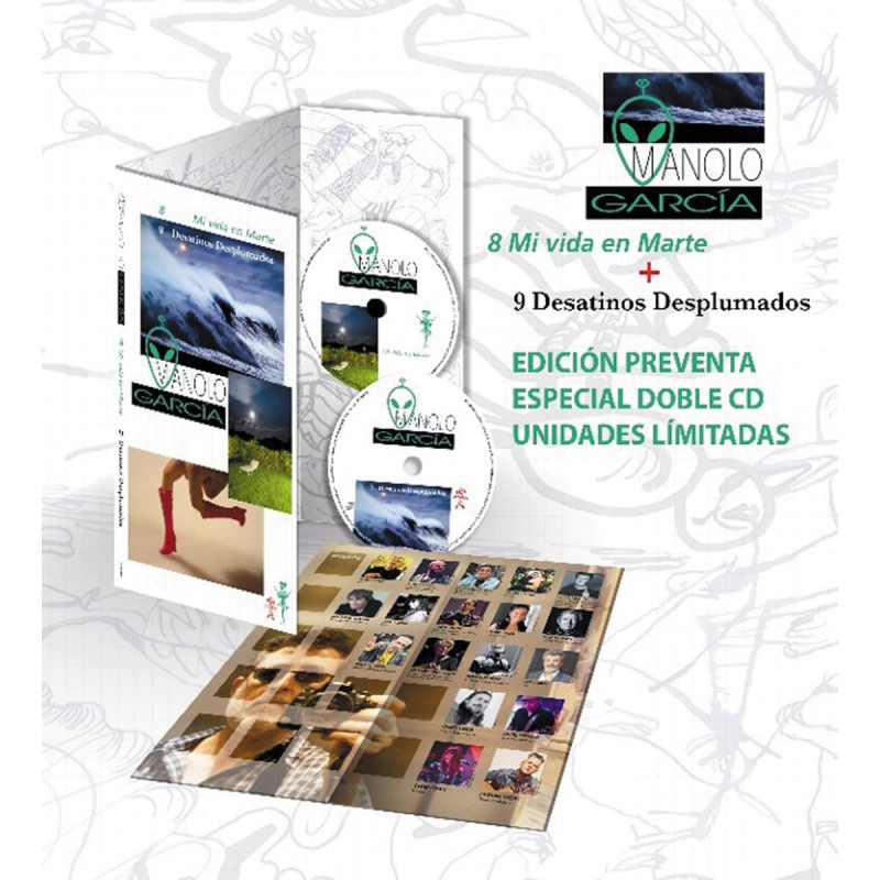 MANOLO GARCIA - MI VIDA EN MARTE / DESATINOS DESPLUMADOS (2 CD) EDICIÓN PREVENTA LIMITADA