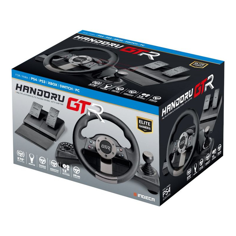 PS5 VOLANTE RACING WHEEL HANDORU GTR ELITE INDECA