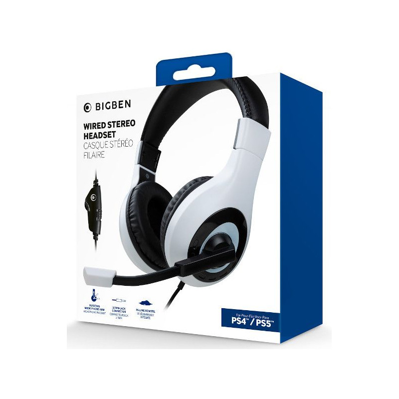 PS4 AURICULARES BLANCO/NEGRO BIGBEN