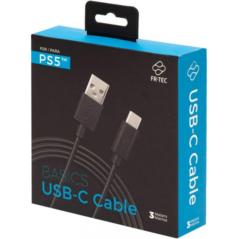 PS5 CABLE CARGA MANDO 3.M FR-TEC