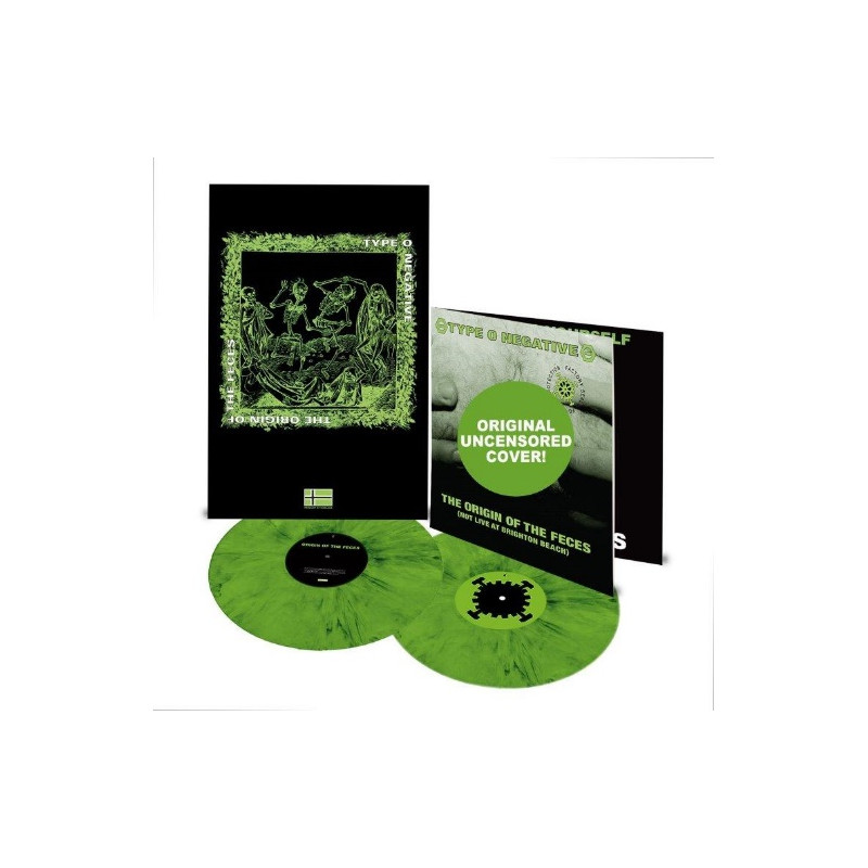 TYPE O NEGATIVE - THE ORIGIN OF THE FECES (30TH ANNIVERSARY) (2 LP-VINILO) VERDE - NEGRO