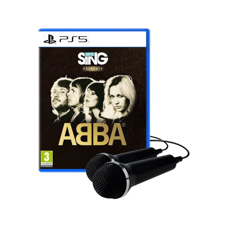 PS5 LET'S SING ABBA + 2 MICROFONOS