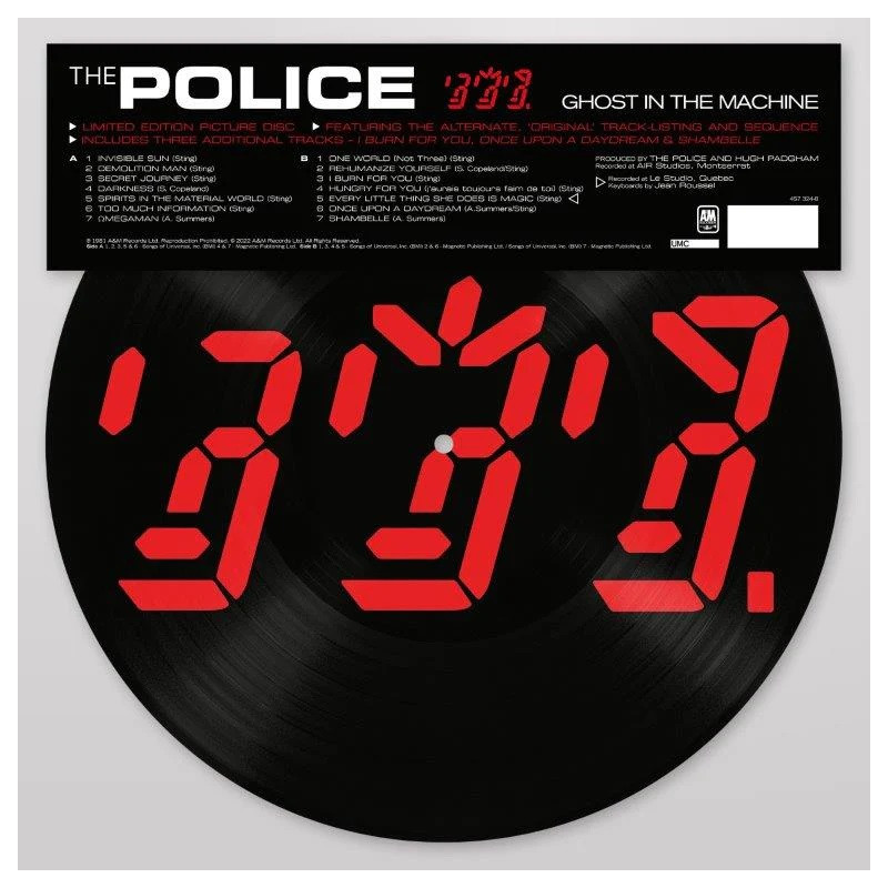 THE POLICE - GHOST IN THE MACHINE (LP-VINILO) PICTURE