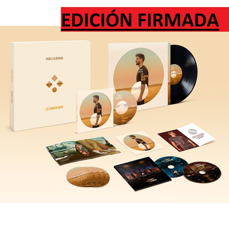PABLO ALBORÁN - LA CUARTA HOJA (LP-VINILO + 3 CD) BOX EDICIÓN FIRMADA