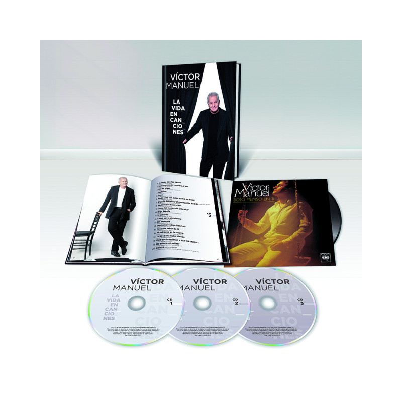 VICTOR MANUEL - LA VIDA EN CANCIONES (3 CD + LP-VINILO 7") BOOK