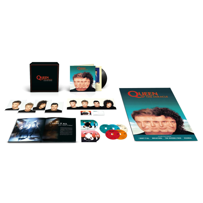 QUEEN - THE MIRACLE (LP-VINILO + 5 CD + BLU-RAY + DVD) COLLECTOR’S EDITION