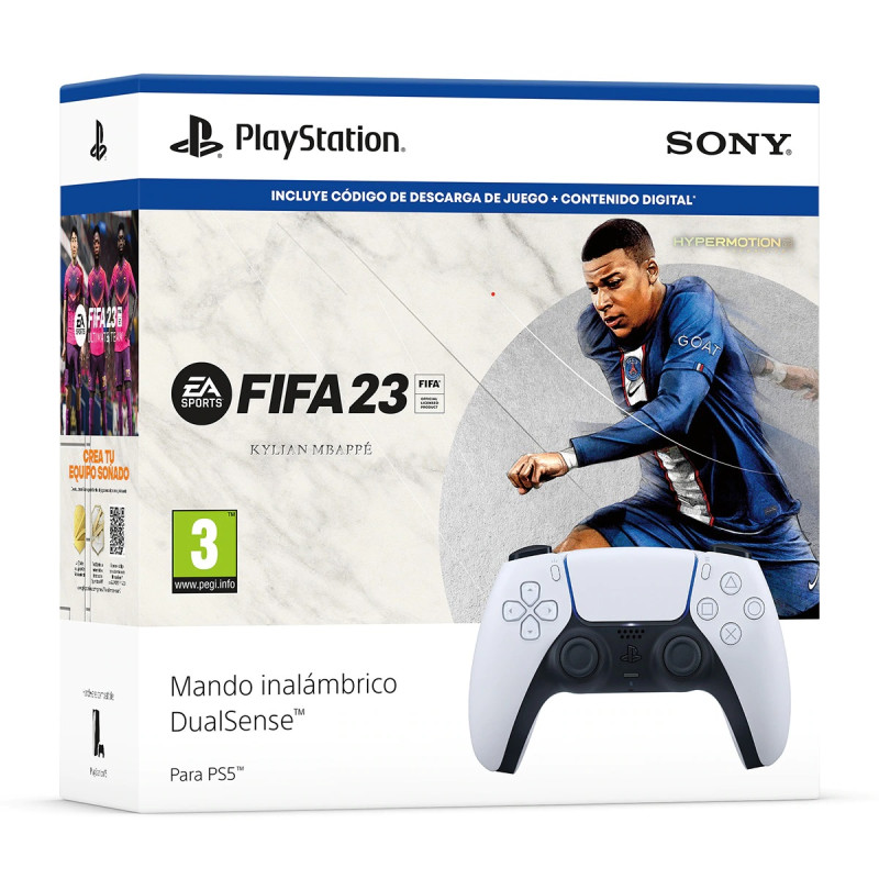 PS5 MANDO DUALSENSE WIRELESS BLANCO + FIFA 23