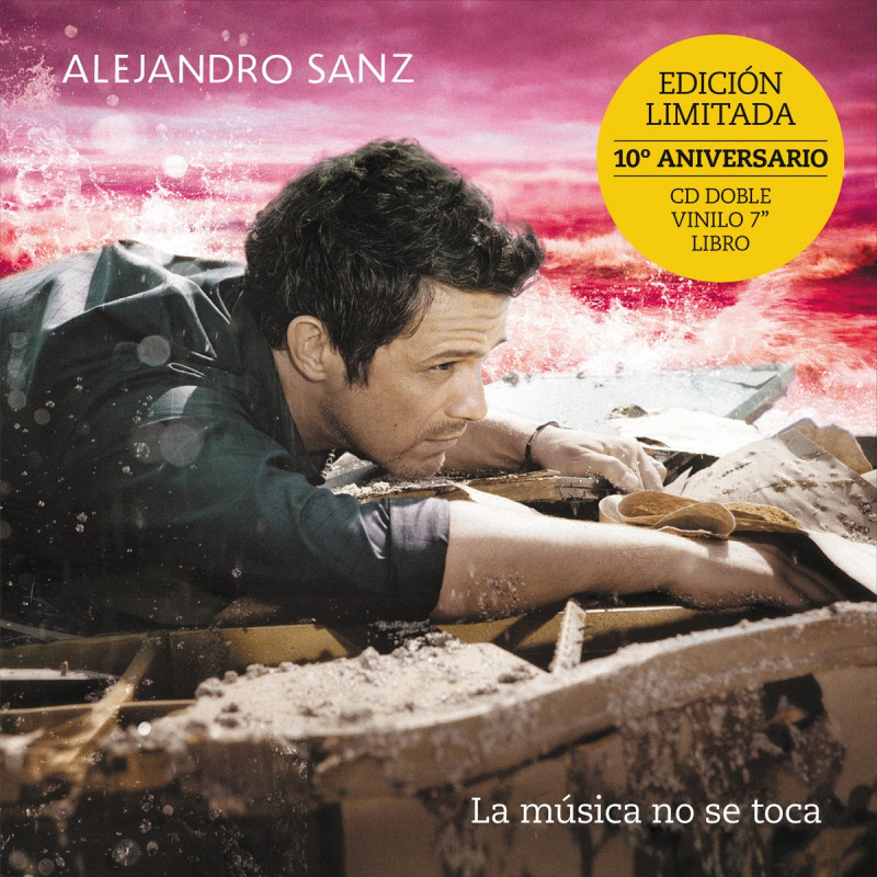 ALEJANDRO SANZ - LA MÚSICA NO SE TOCA (10º ANIVERSARIO) (2 CD + VINILO 7" + LIBRO) DELUXE