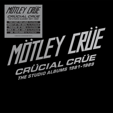 MÖTLEY CRÜE - CRÜCIAL CRÜE-THE STUDIO ALBUMS 1981-1989 (5 CD) BOX