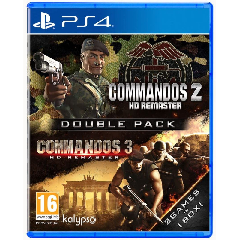 PS4 COMMANDOS 2 + COMMANDOS 3 HD REMASTER DOUBLE PACK