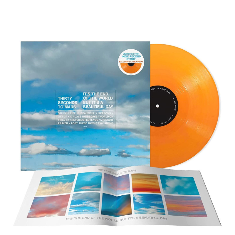 THIRTY SECONDS TO MARS - IT’S THE END OF THE WORLD BUT IT’S A BEAUTIFUL DAY (LP-VINILO) COLOR INDIES