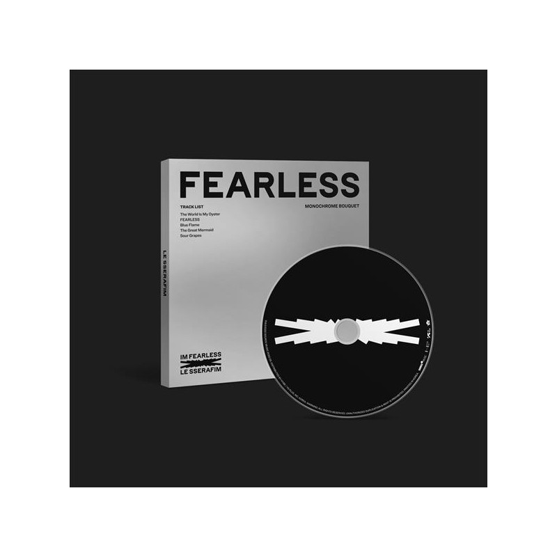 LE SSERAFIM - 1ST MINI ALBUM ‘FEARLESS’ (MONOCHROME BOUQUET VER.) (CD)