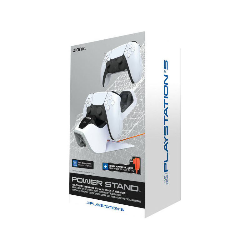 PS5 CARGADOR DUAL CONTROLLER BIONIK