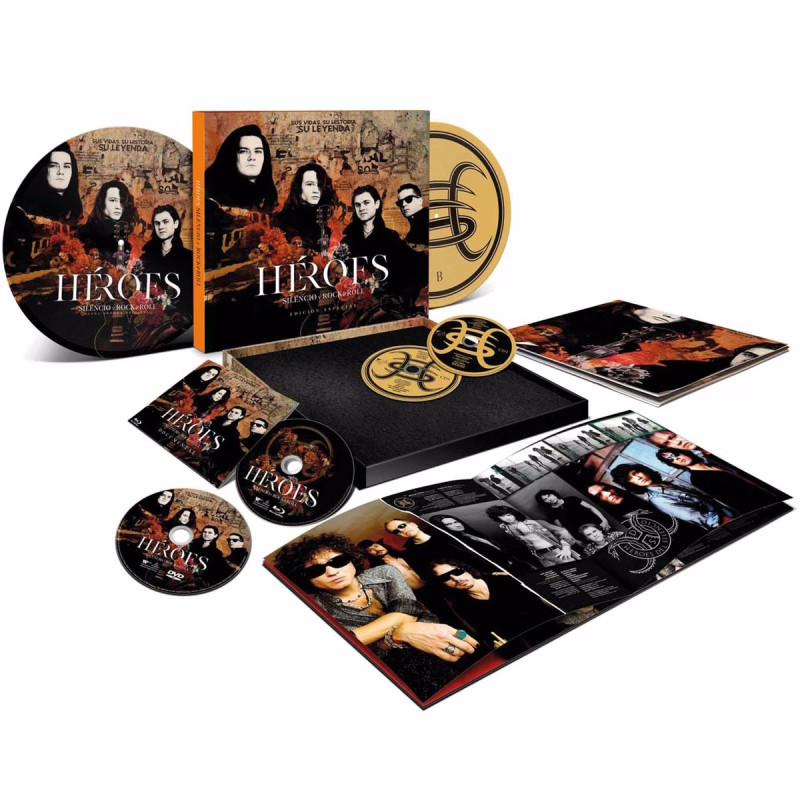 HEROES DEL SILENCIO - HÉROES: SILENCIO Y ROCK & ROLL (2 LP-VINILO + 2 CD + DVD + BLU-RAY) PICTURE BOX EDICION ESPECIAL COLOR