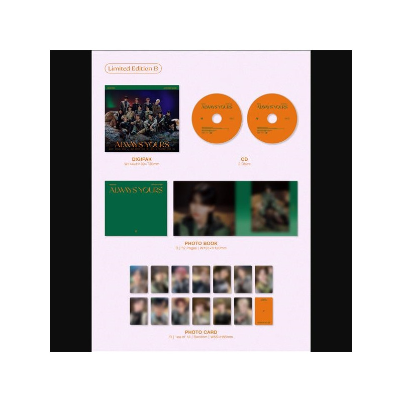 SEVENTEEN - SEVENTEEN JAPAN BEST ALBUM [ALWAYS YOURS] LIMITED EDITION B (2 CD)