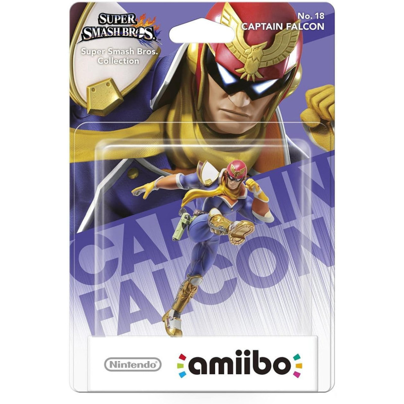 AMIIBO FIGURA SUPER SMASH BROS: CAPITAN FALCON