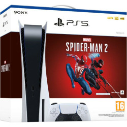 PS5 CONSOLA WHITE + DUALSENSE + MARVEL SPIDER-MAN 2