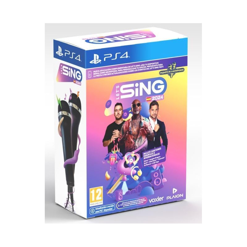 PS4 LET'S SING 2024 + 2 MICROS