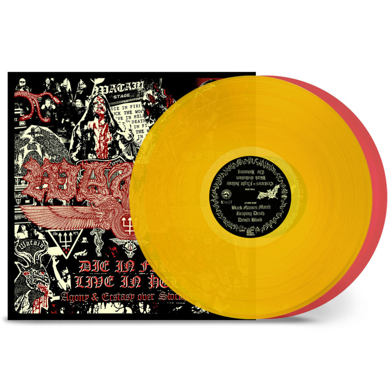 WATAIN - DIE IN FIRE - LIVE IN HELL (2 LP-VINILO) YELLOW/RED