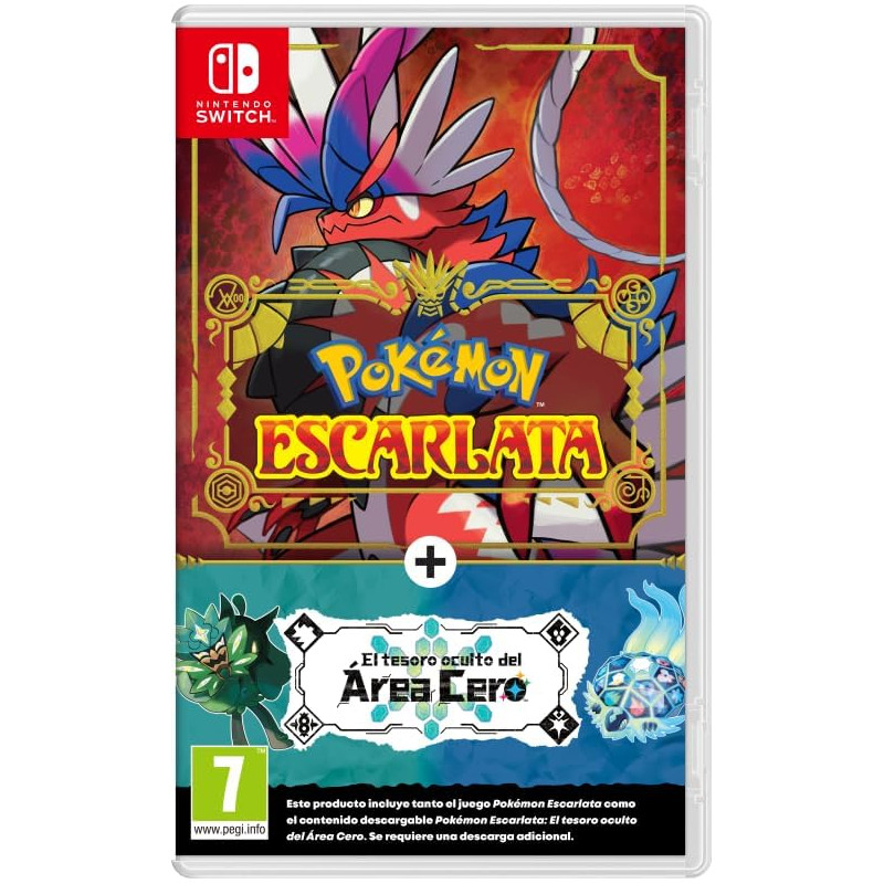 SW POKEMON ESCARLATA + PACK DE EXPANSION EL TESORO OCULTO DEL AREA CERO