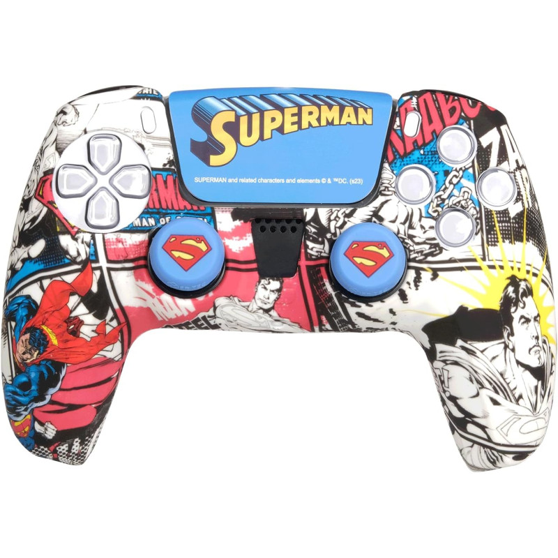 PS5 FUNDA SILICONA + GRIPS DC SUPERMAN FR-TEC