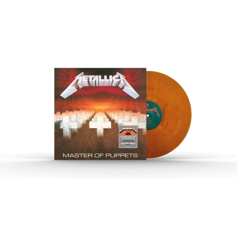 METALLICA - MASTER OF PUPPETS (LP-VINILO)  COLOR BATTERY BRICK