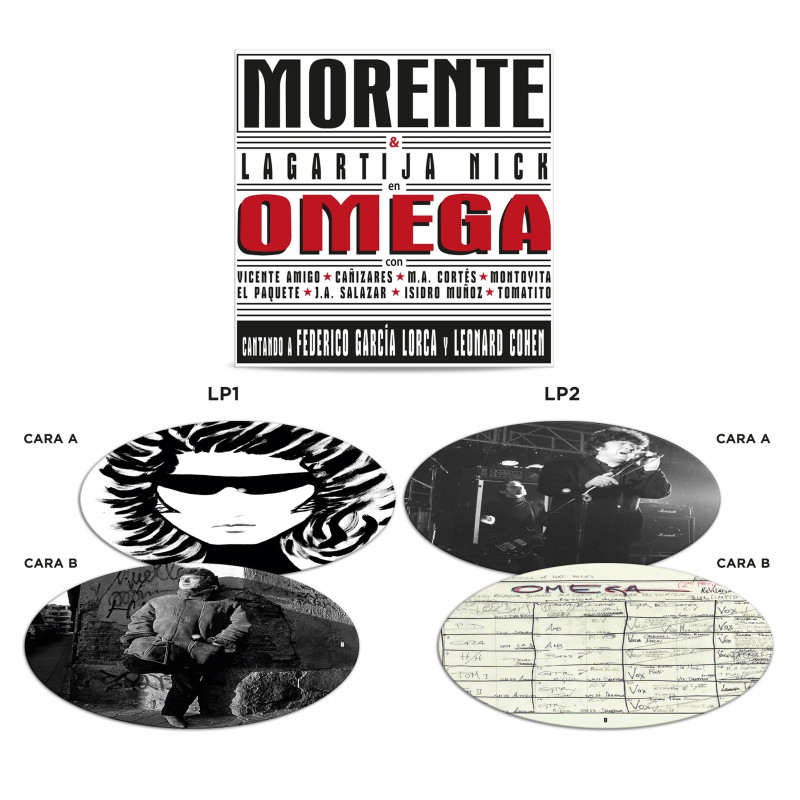 ENRIQUE MORENTE & LAGARTIJA NICK - OMEGA (2 LP-VINILO) PICTURE