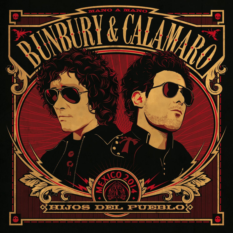 BUNBURY & CALAMARO - HIJOS DEL PUEBLO (LP-VINILO) ROJO