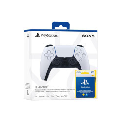 PS5 MANDO DUALSENSE WIRELESS BLANCO + PLAYSTATION NETWORK 20 EUROS