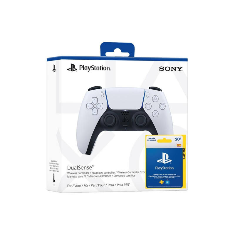 PS5 MANDO DUALSENSE WIRELESS BLANCO + PLAYSTATION NETWORK 20 EUROS