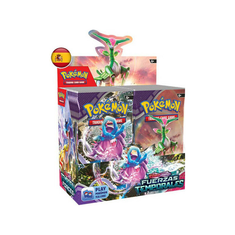 SOBRE CARTAS POKEMON ESCARLATA / PURPURA FUERZA TEMPORALES
