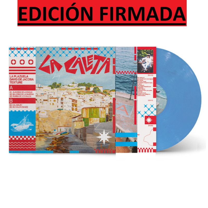 LA PLAZUELA, DAVID DE JACOBA & TEXTURE - LA CALETA (VINILO 10") EDICIÓN FIRMADA COLOR