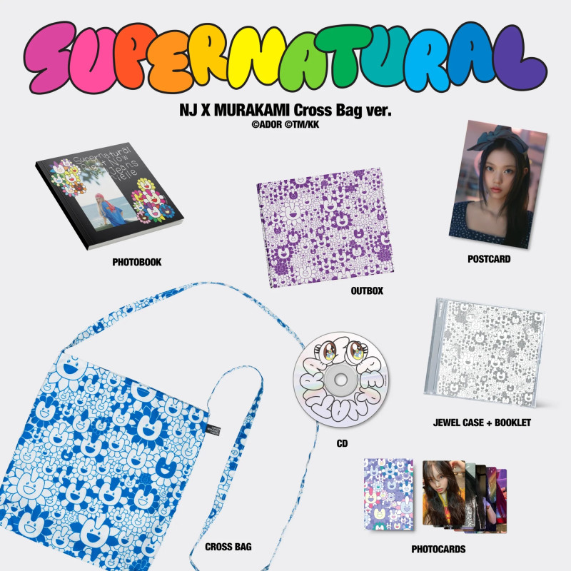NEWJEANS - NEWJEANS 'SUPERNATURAL' NJ X MURAKAMI (CROSS BAG VER.) (CD)