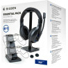 PS4 ESSENTIAL PACK 4 IN 1 BLACK (AURICULARES/SOPORTE HEADSET/BASE DE CARGA PARA 2 MANDOS/2 GRIPS) BIGBEN