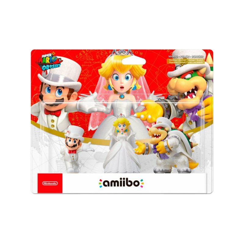 AMIIBO FIGURA SUPER MARIO ODYSSEY MARIO, PEACH & BOWSER