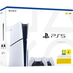 PS5 CONSOLA WHITE SLIM + 2...