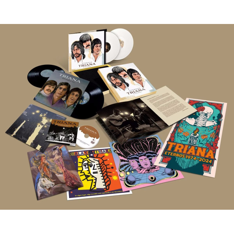 TRIANA - ETERNOS TRIANA (4 LP-VINILO + DVD + 4 LÁMINAS + PÓSTER) BOX