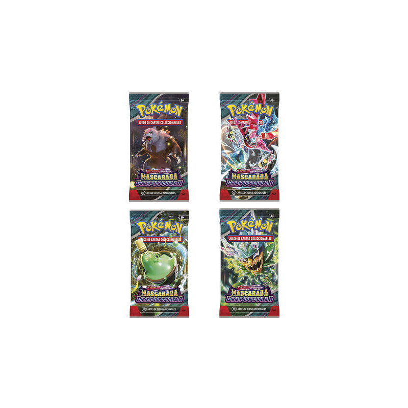 SOBRE CARTAS POKEMON ESCARLATA / PURPURA MASCARA CREPUSCULAR