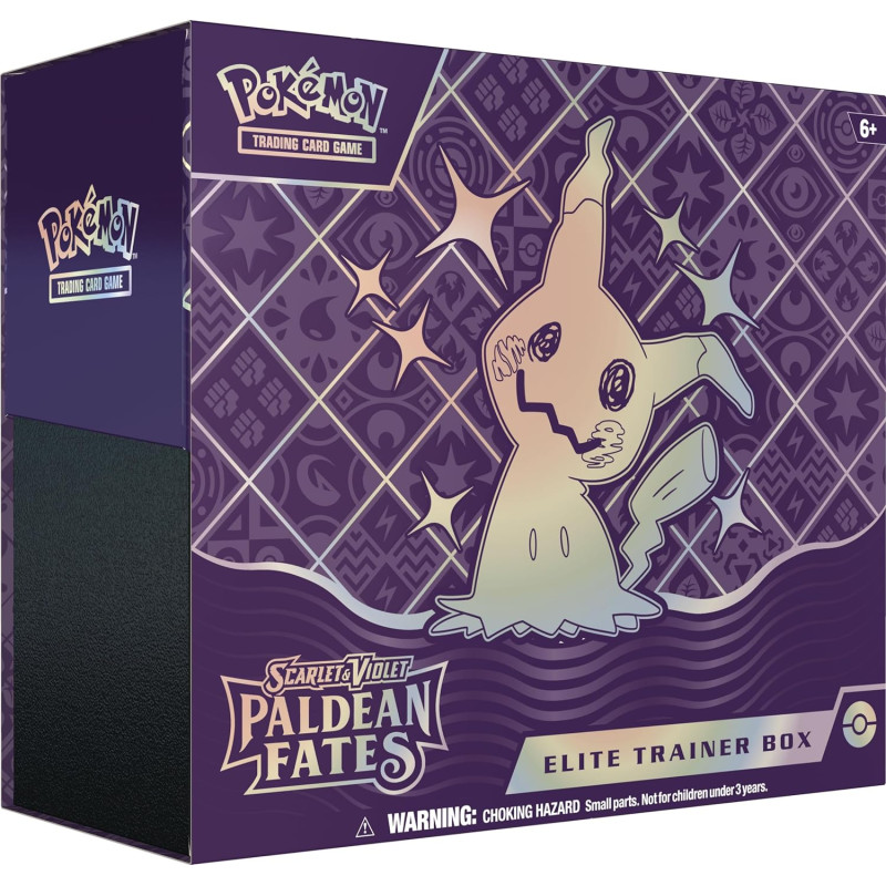POKEMON JUEGO DE CARTAS ESCARLATA / PURPURA PALDEAN FATES ELITE TRAINER BOX