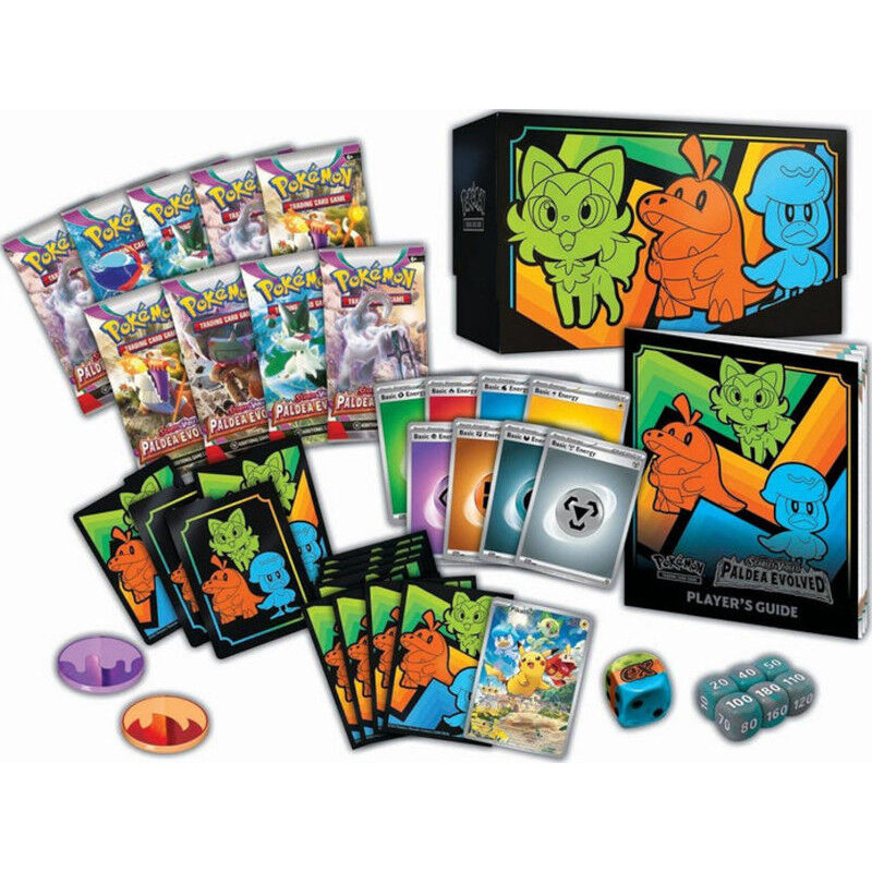 POKEMON JUEGO DE CARTAS ESCARLATA / PURPURA PALDEA EVOLVED ELITE TRAINER BOX