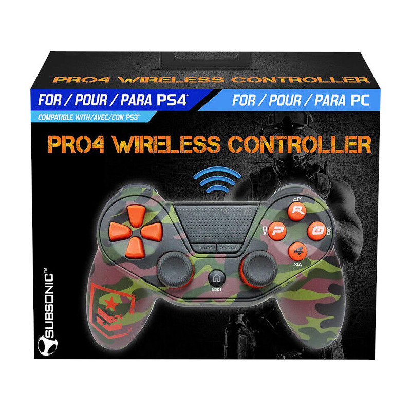 PS4 MANDO WIRELESS PRO4 CAMO SUBSONIC